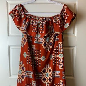 Cute geometric styled sun dress